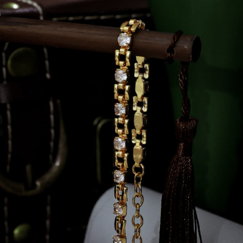 Golden Radiance Chain Bracelet