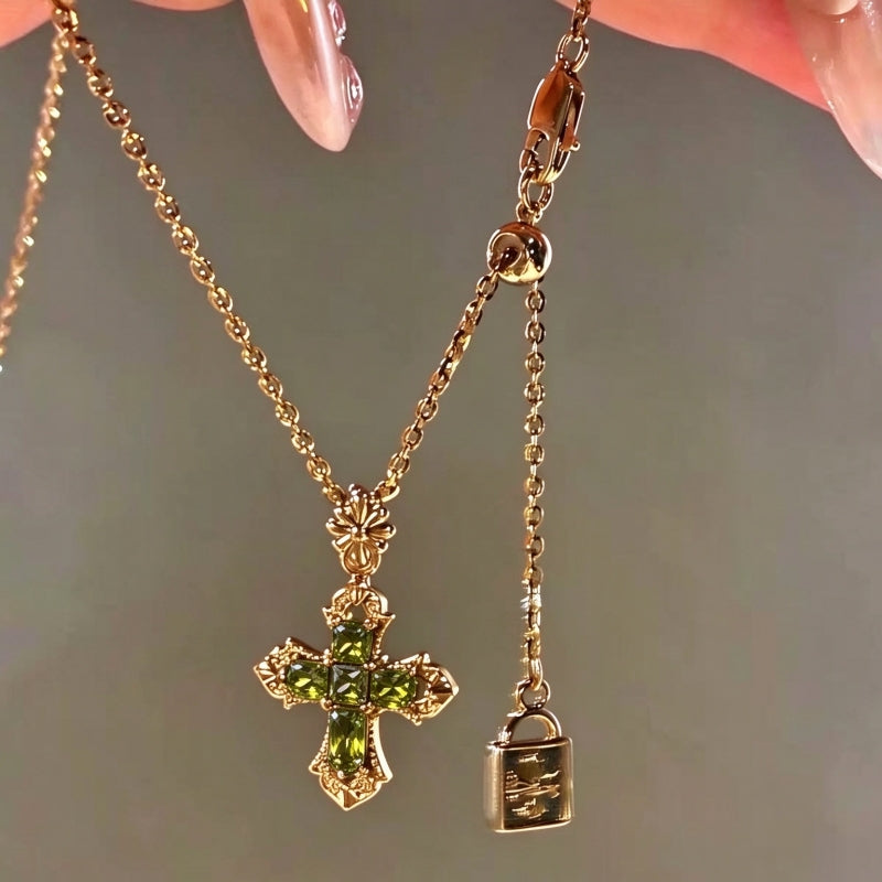 Vintage Gothic Cross Necklace