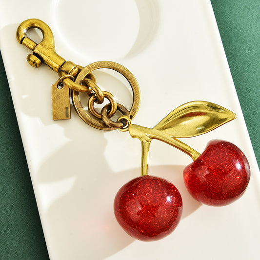 Shining Cherries Bag Charm