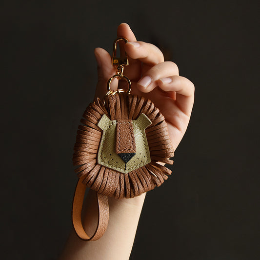 French sheepskin Leo (zodiac sign) Bag Charm