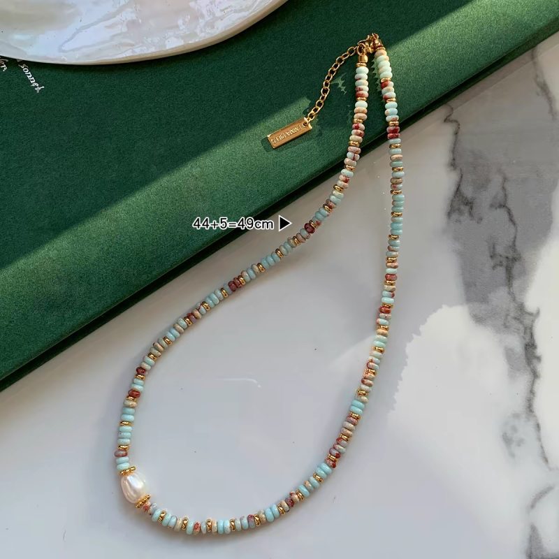Terra Pastel Beaded Jewelry Set