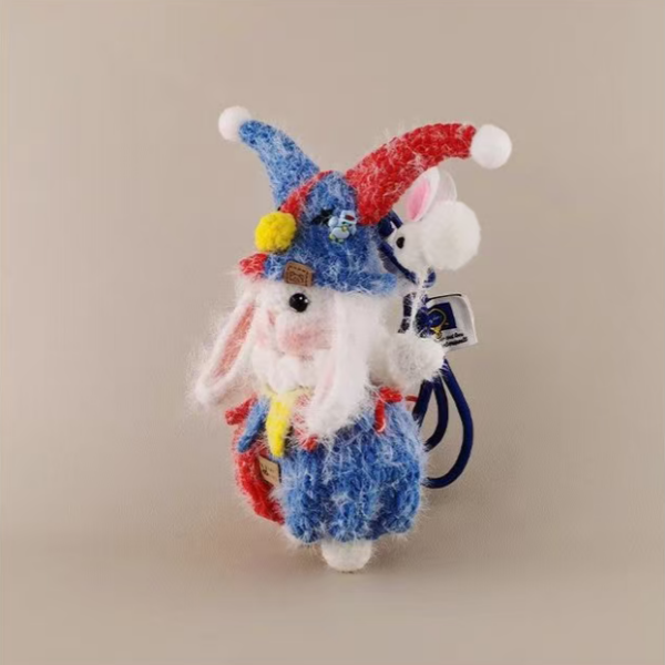 Clowny Bunny Bag Charm
