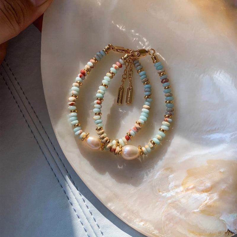 Terra Pastel Beaded Jewelry Set