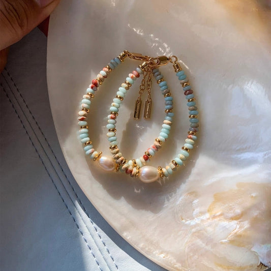 Terra Pastel Beaded Jewelry Set