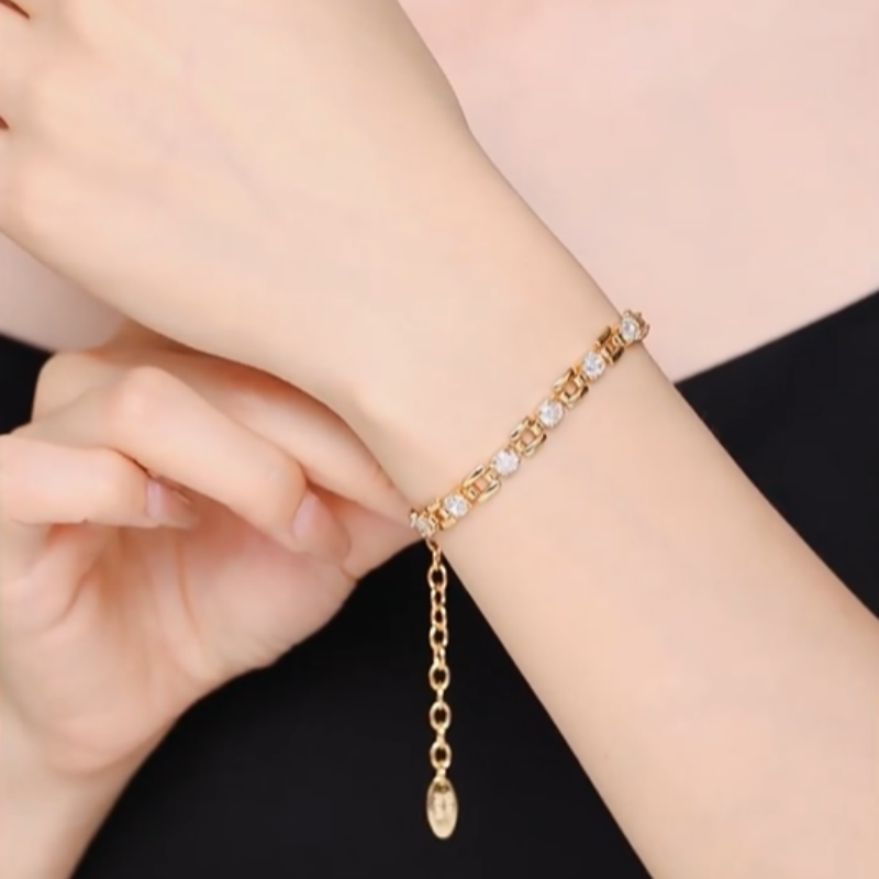 Golden Radiance Chain Bracelet
