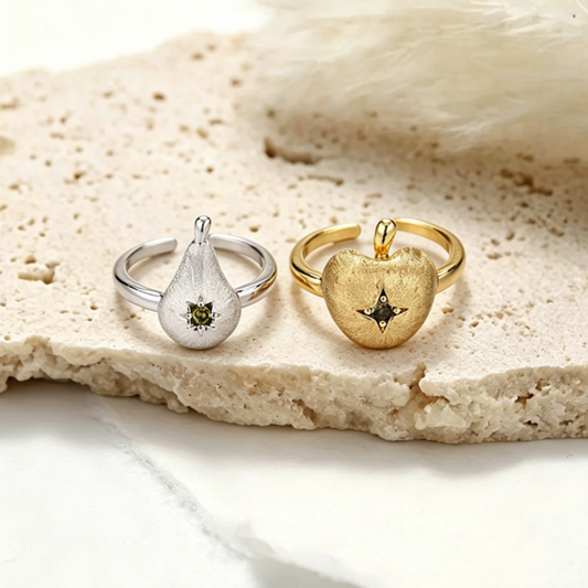 Celestial Heart Pendant Ring