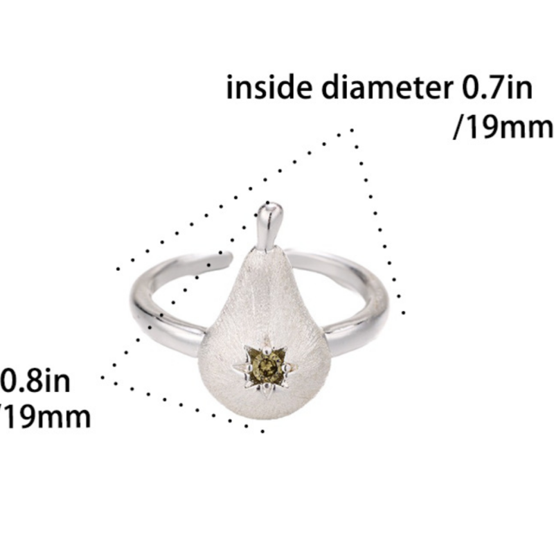 Celestial Heart Pendant Ring