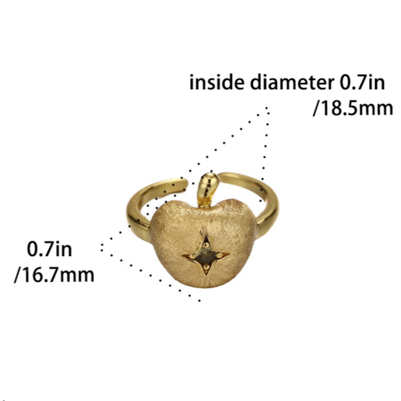 Celestial Heart Pendant Ring