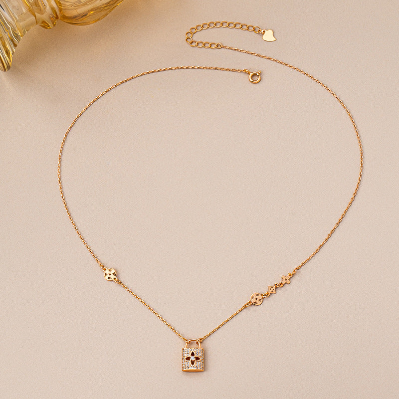 Luxe Lock Charm Jewelry Set
