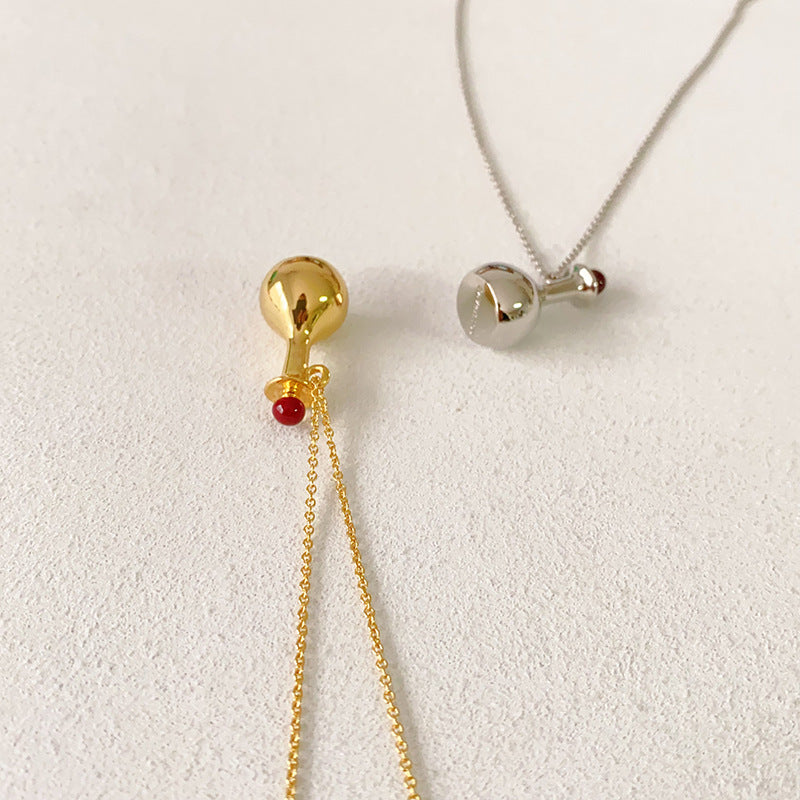 French Perfume Bottle Pendant Necklace