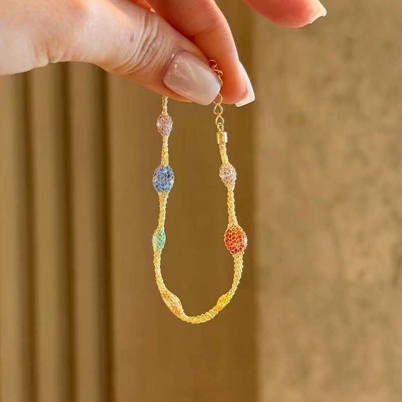 Multi-Gem Pavé Tennis Bracelet