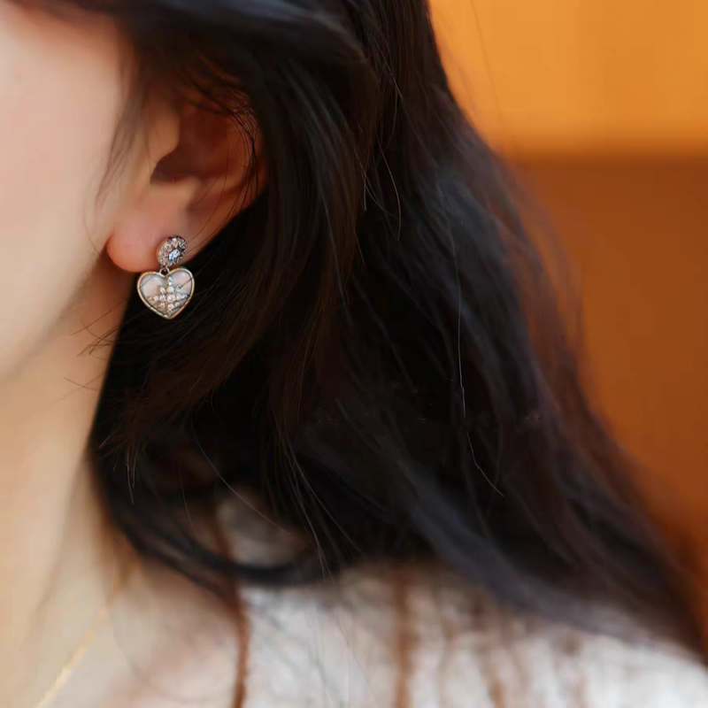Ocean Heart Starburst Earrings