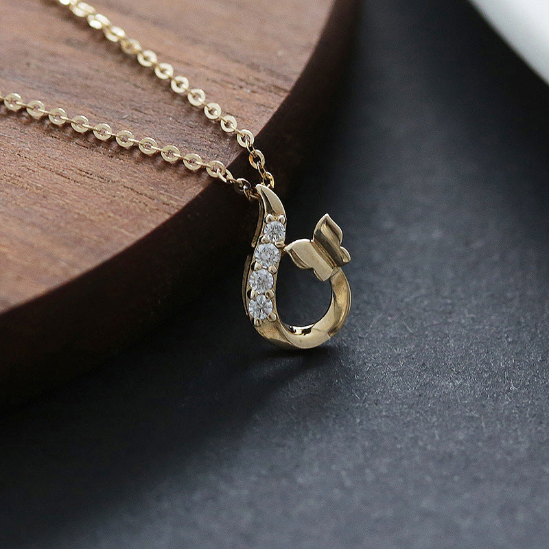 Whimsical Butterfly Swirl Necklace