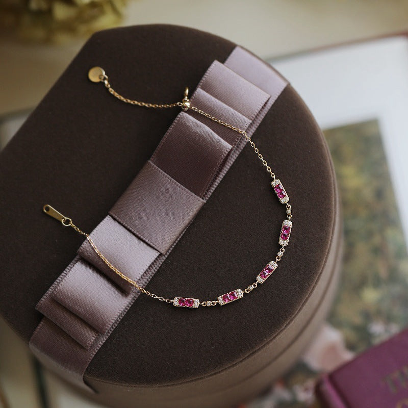 Rosé Radiance Line Bracelet