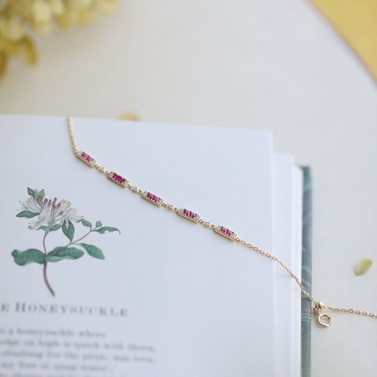 Rosé Radiance Line Bracelet