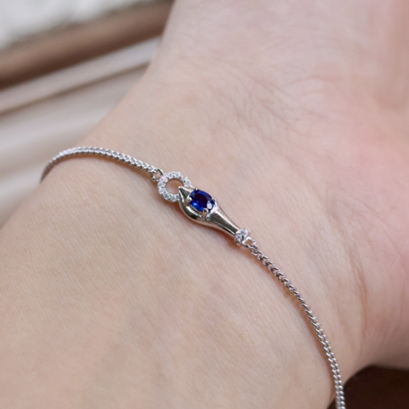 Midnight Blue Sapphire Bracelet