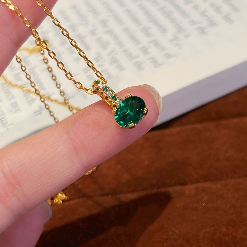 Forest Green Zircon Jewelry Set