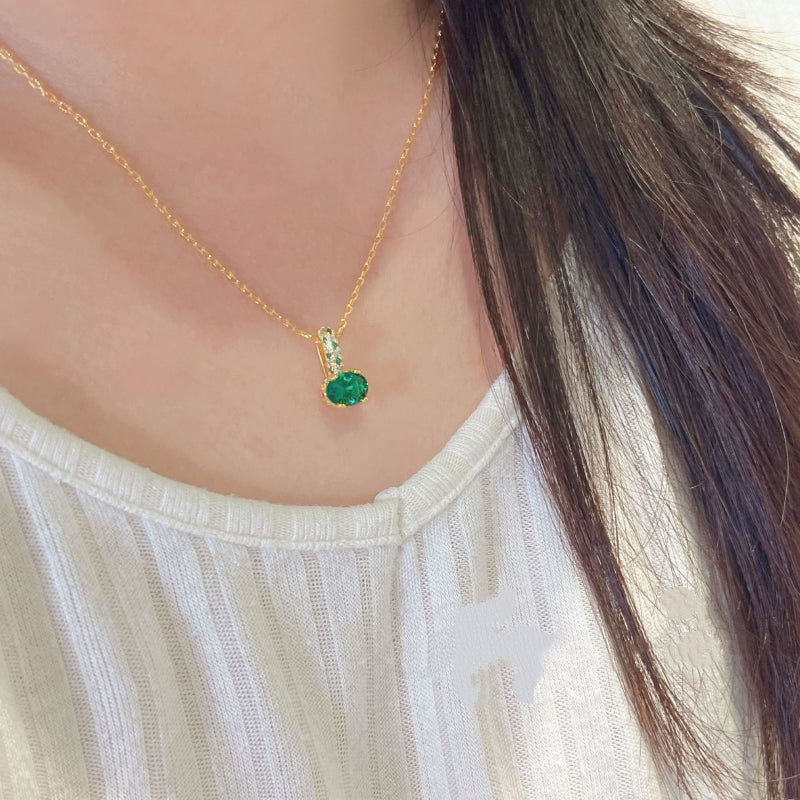 Forest Green Zircon Jewelry Set