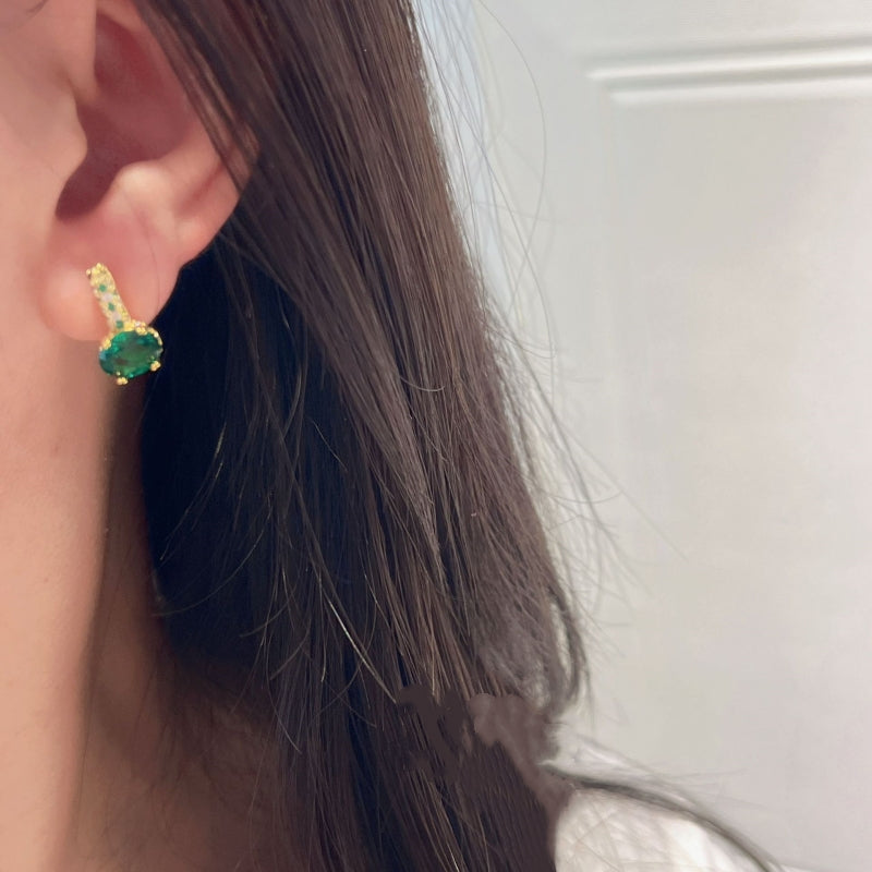 Forest Green Zircon Jewelry Set