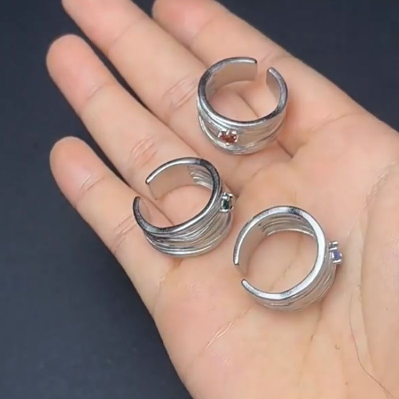 Organic Linework Statement Ring