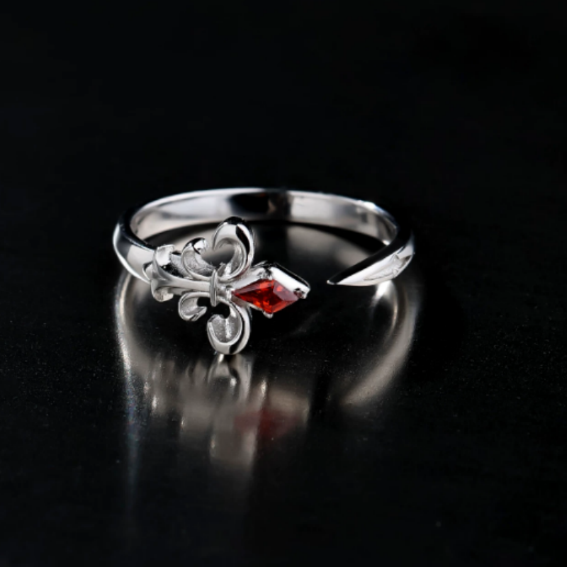 Fleur-de-lis Sword Open Ring