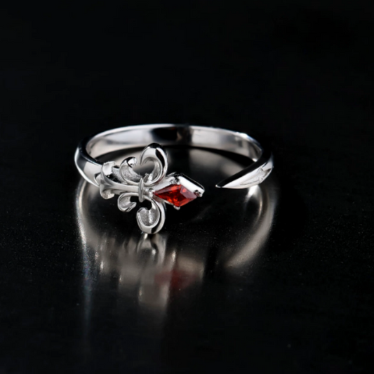Fleur-de-lis Sword Open Ring