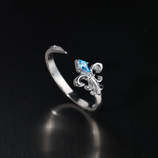 Fleur-de-lis Sword Open Ring
