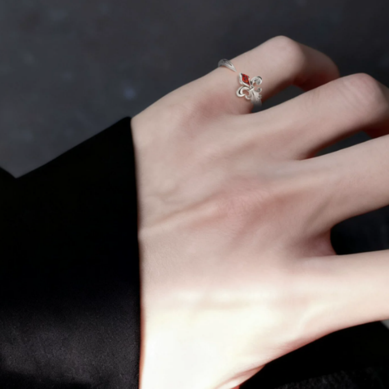 Fleur-de-lis Sword Open Ring