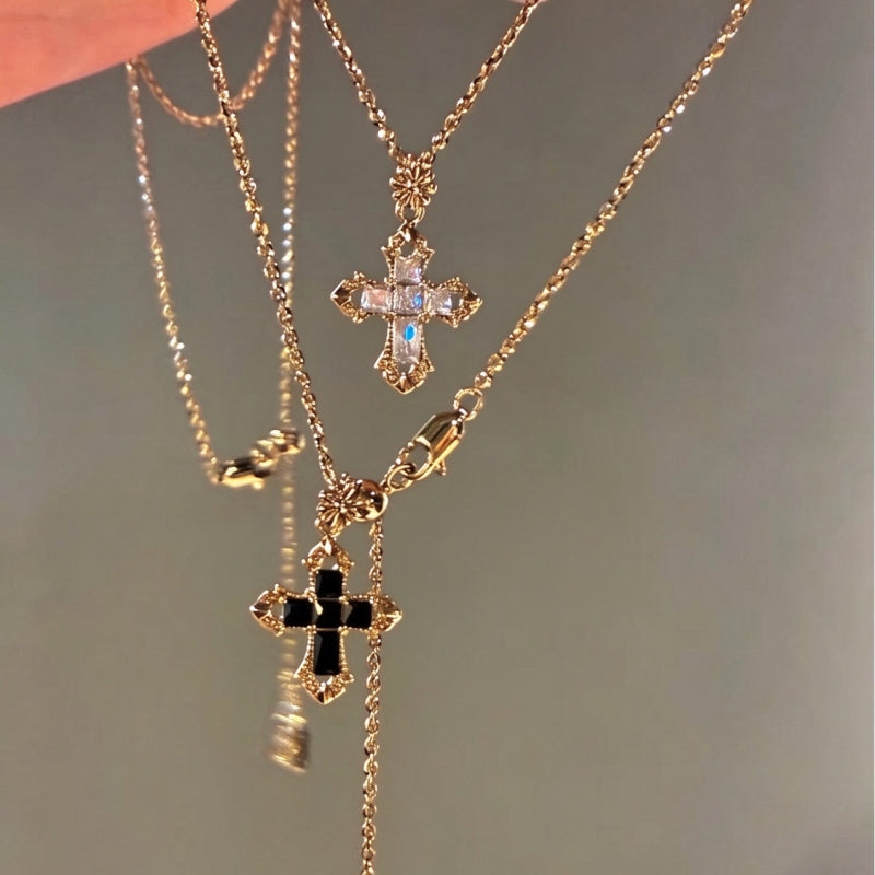 Vintage Gothic Cross Necklace