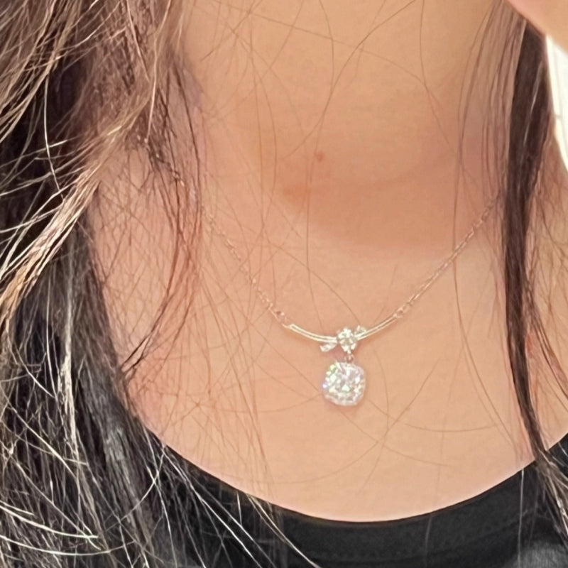 Little Square Sugar Pendant Necklace