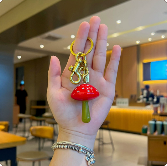 Small mushroom Bag Charm