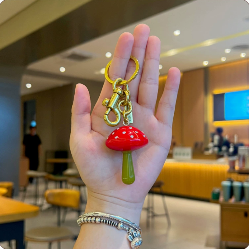 Red Mushroom Bag Charm