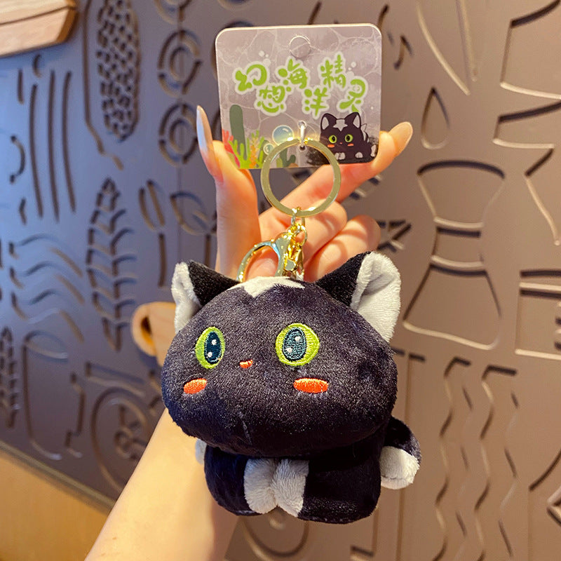 Black Shark Cat Bag Charm