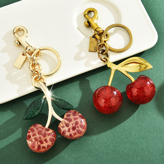 Shining Cherries Bag Charm