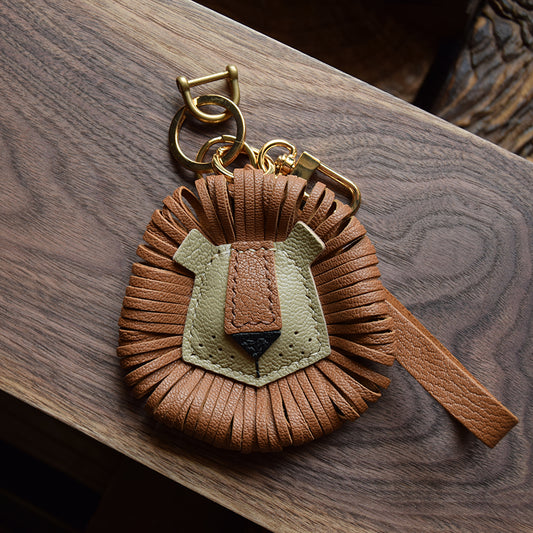 French sheepskin Leo (zodiac sign) Bag Charm