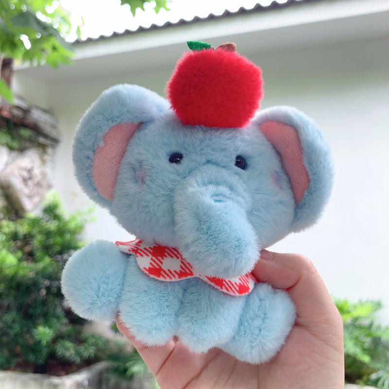 Apple Elephant Bag Charm