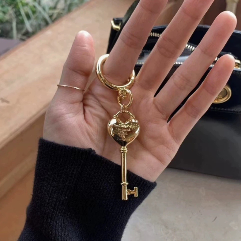 Heart-Lock Bag Charm