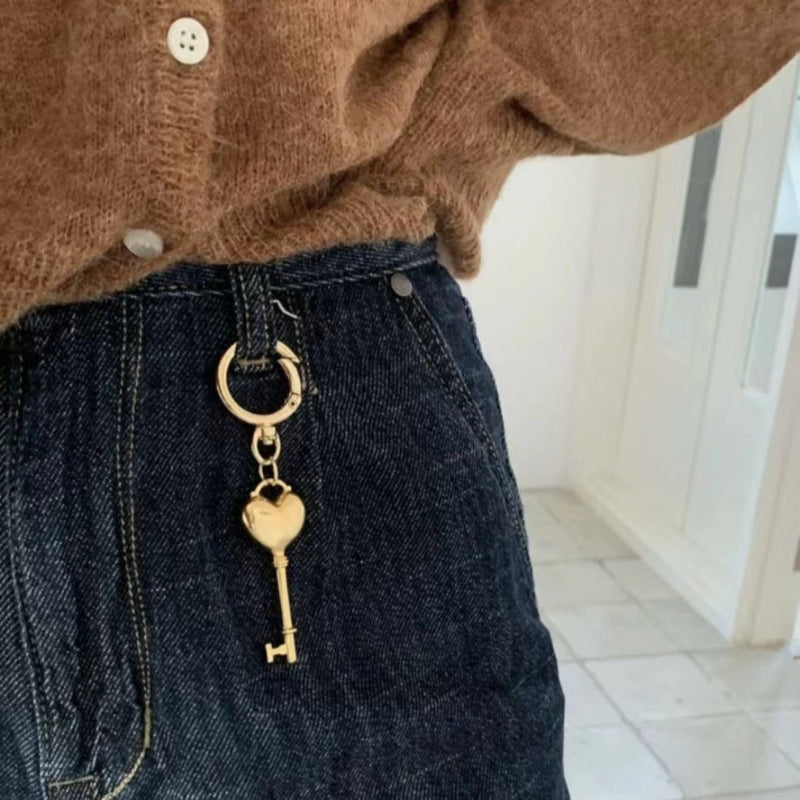 Heart-Lock Bag Charm