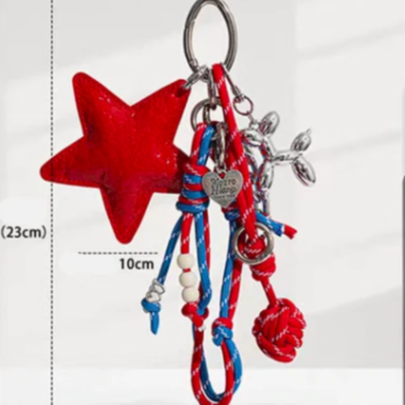 Crimson Star Luxe Bag Charm