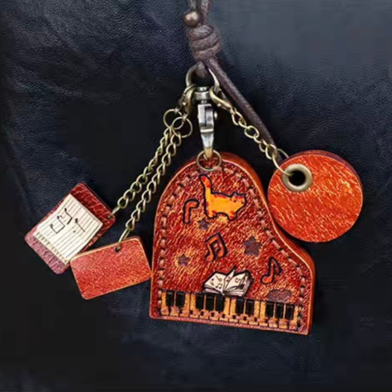 Music-Inspired Cat Bag Charm
