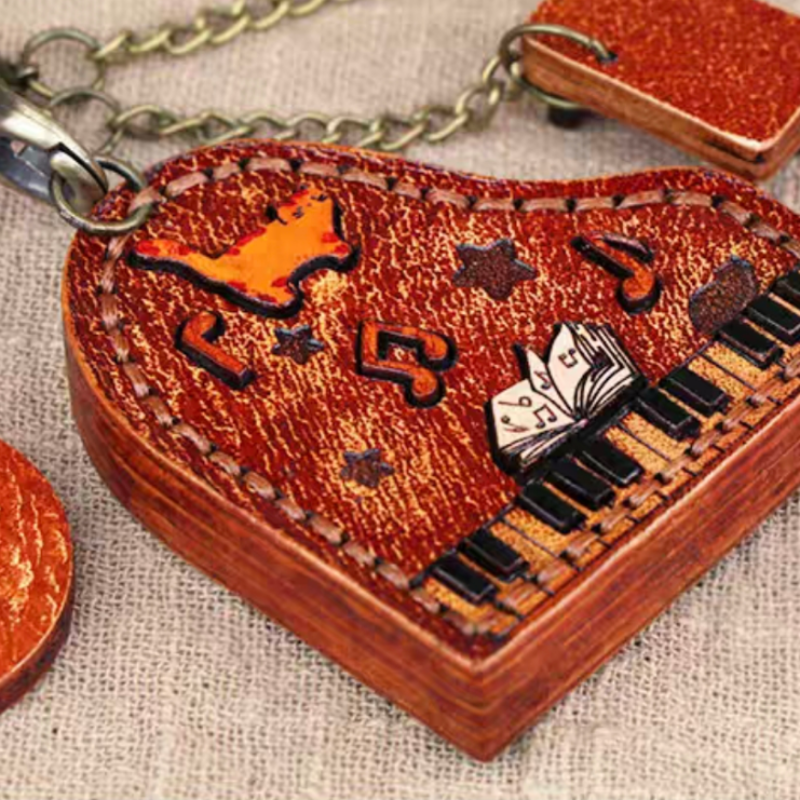 Music-Inspired Cat Bag Charm