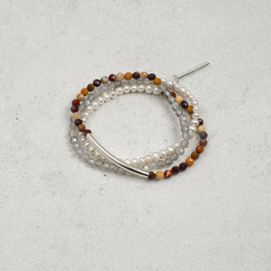 Moonstone Triple Wrap Bracelet