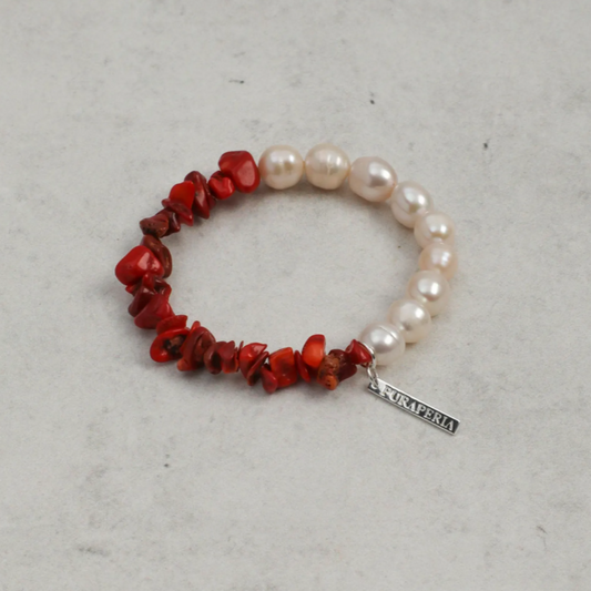 Bohemian Coral Coast Pearl Bracelet