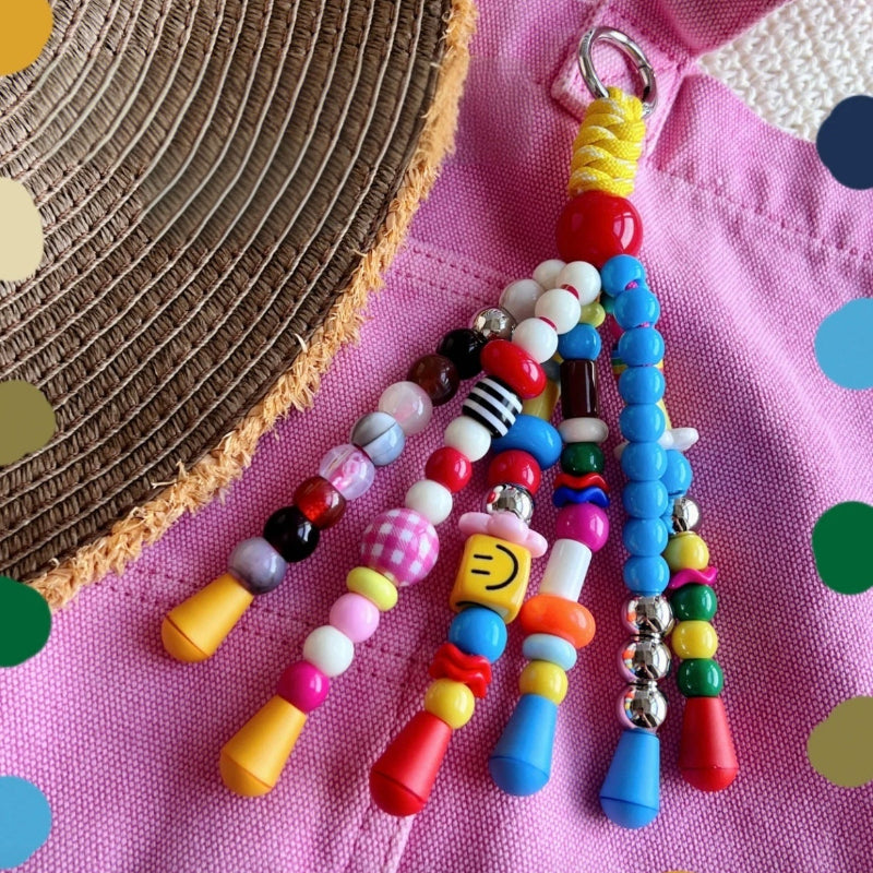 Dopamine Beaded Bag Charm