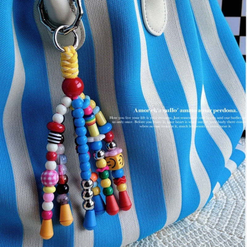Dopamine Beaded Bag Charm