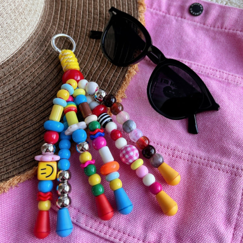 Dopamine Beaded Bag Charm