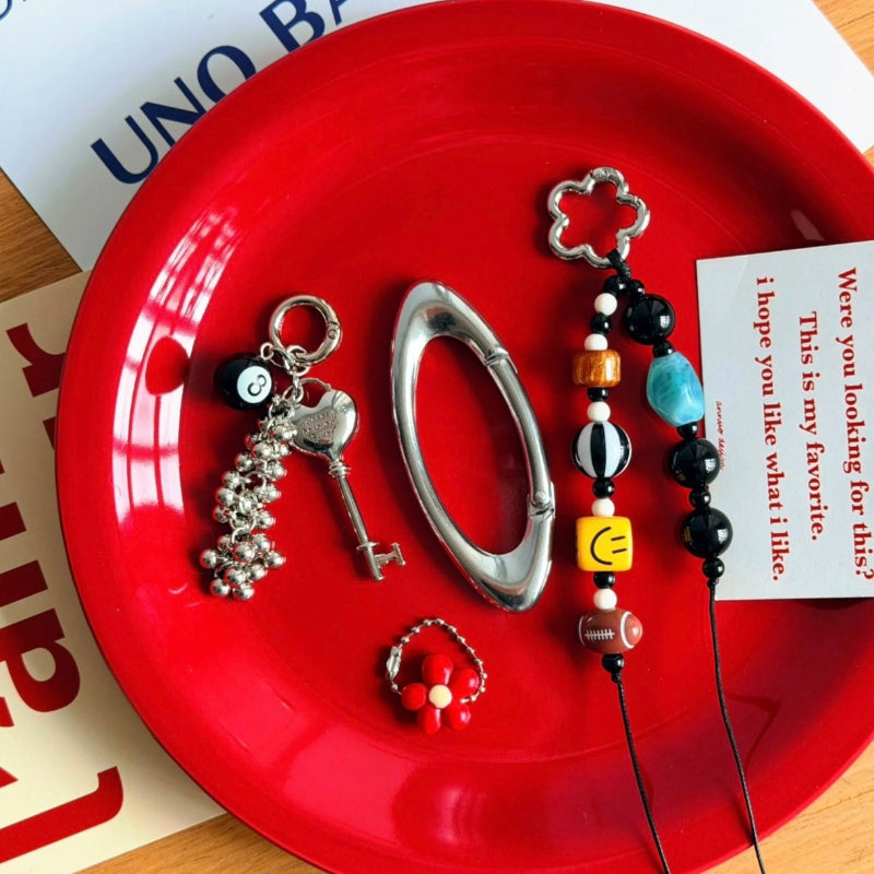 Playful Beaded Bag Charm