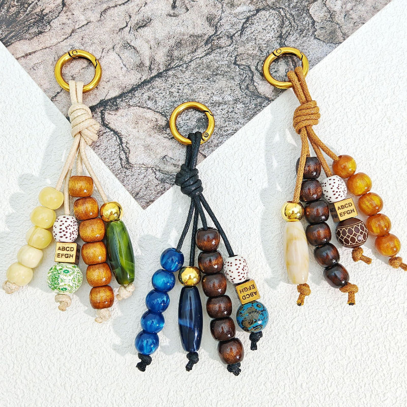 Retro Color-Block Bag Charm