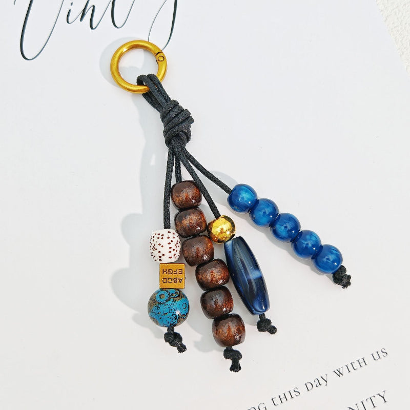 Retro Color-Block Bag Charm