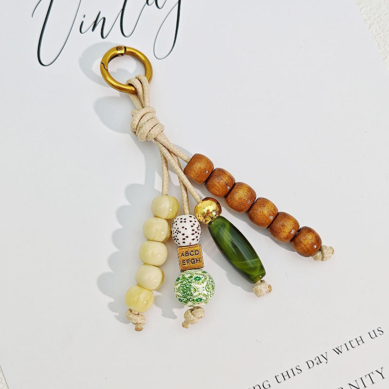 Retro Color-Block Bag Charm